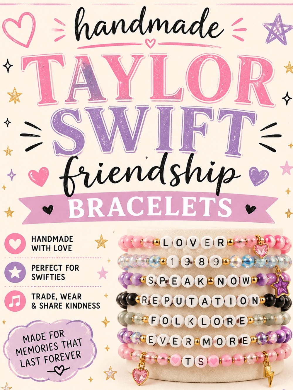 Taylor Swift Friendship bracelets 💕